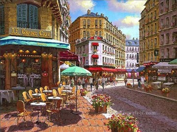 UX018 ヨーロッパの街並み Oil Paintings